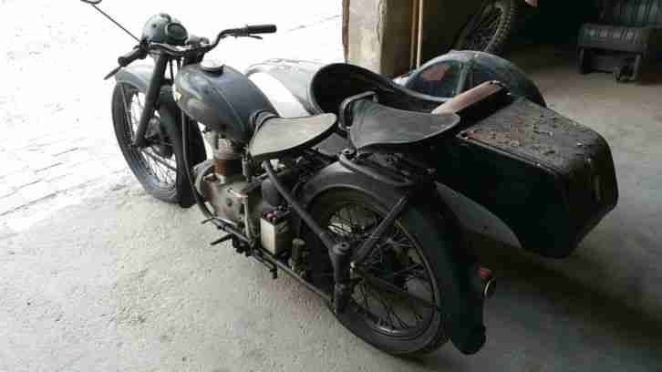 Simson AWO - seltener Aluminium Beiwagen - Kadanantrieb - 1 Zylinder