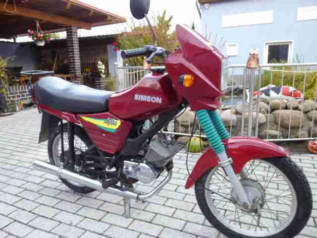 Simson Bj.1995 12V Elektronik S53 M 4 Gang nur 3345 km runter fahrbereit top !!