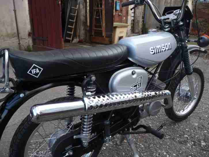 Simson Enduro S51 Neuaufbau Elektronik mit Papieren