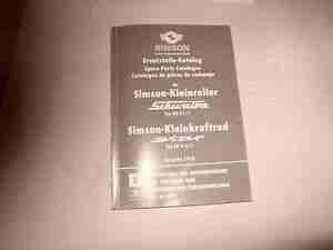 Simson Ersatzteile Katalog von 1975 Star und Schwalbe