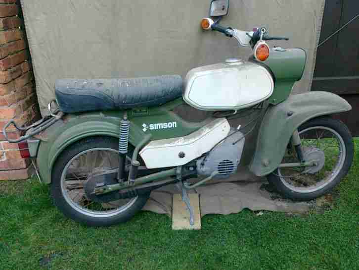 Simson Habicht SR 4-4 Baujahr 1973 /Umbau 1990/91/ original Papiere/0 Vorbes.