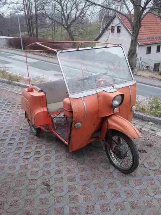 Simson Moped Duo Krause duo Krankenfahrstuhl Kultauto Schwalbe brandis