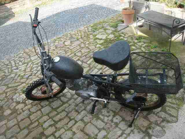 Simson Moped Grasbahn Wald Wiesen