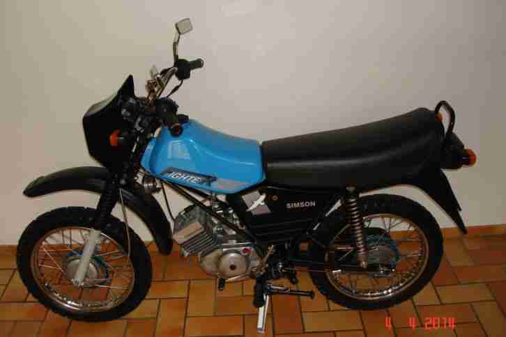 Simson Moped S 53 Fighter original erst 1480 km gefahren 12 V Elektronic -TOP -