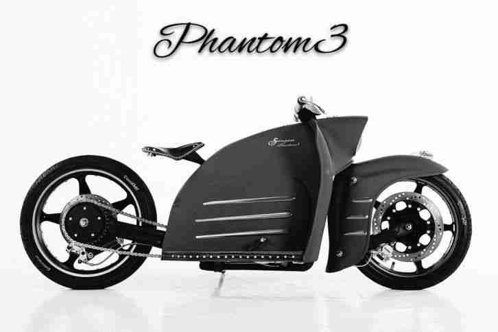 Simson Phantom 3 Einzelstück,Custombike,Showbike Top Zustand