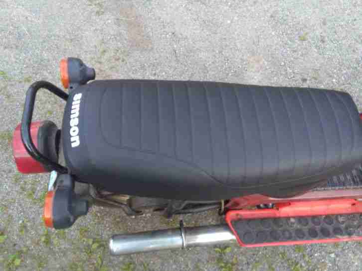 Simson Roller SR50 B4 Rot Springt an/fährt Papiere Elektrik i.O. Moped