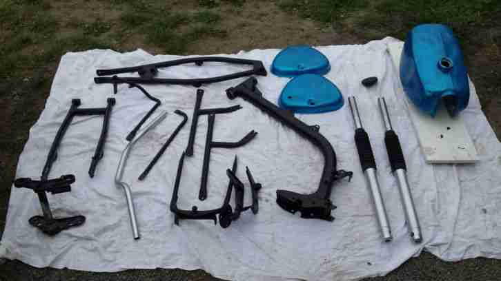 Simson S 51 B 1- 4 Hauptrahmen alles komplett mit Papiere und tüpenschild