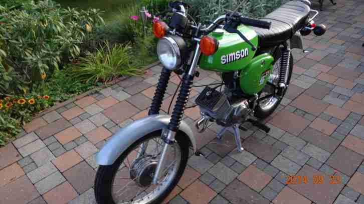 Simson S 51 B 2-4 Elektronik Bj 82 ,4 Gang 0 Km Neuaufbau 2014 KBA-Papiere