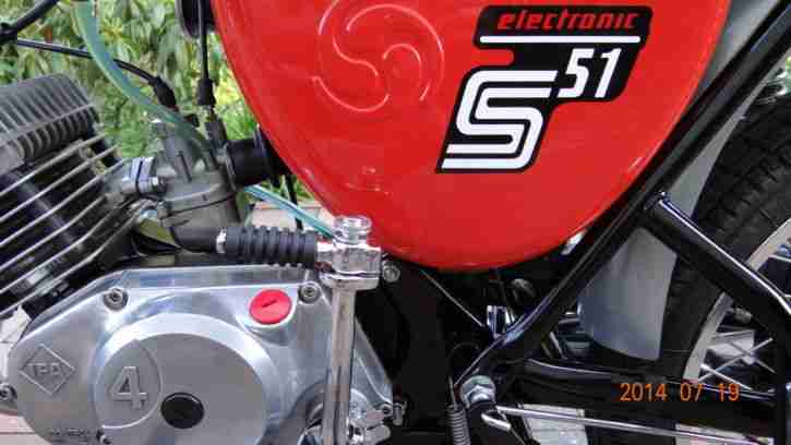 Simson S 51 B 2-4 Elektronik Bj 88 ,4 Gang 0 Km Neuaufbau 2014 KBA-Papiere