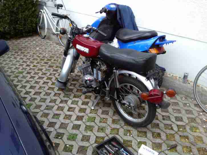 Simson S50 B Moped S51 4 Gang Motor Osten DDR Elektrik Cafe Racer