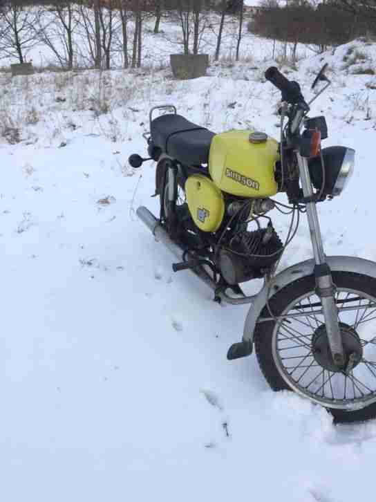 Simson S50 Originallack Rapsgelb, DDR Papiere