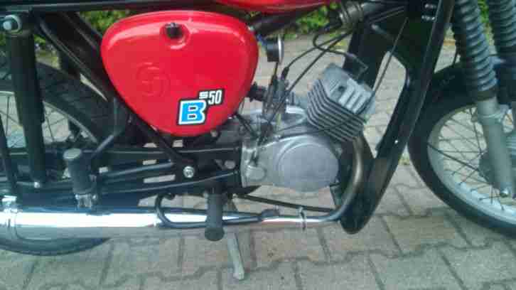 Simson S50 / S51 B1 Knieblech, Anhängerkupplung, Blinker ,Papiere neu KBA