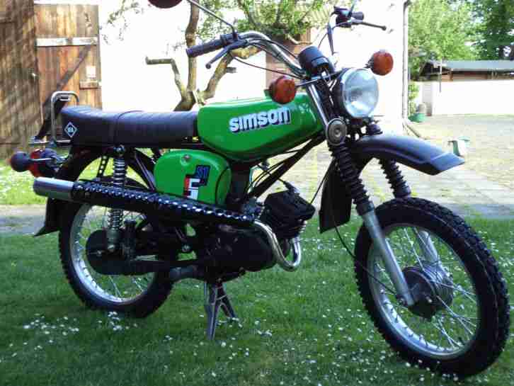 Simson S51/1 E1 Enduro Hs1 Scheinwerfer Baujahr 1990 Restauriert Neuaufbau