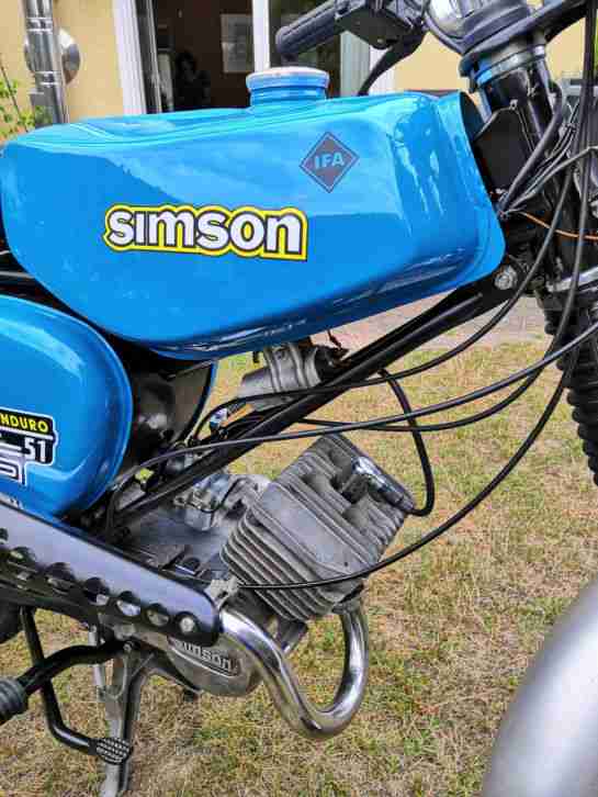 Simson S51/1B Bj 1990 mit KBA Papieren und 60 Kmh- 12V