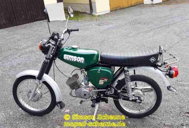 Simson S51 4 Gang HOCHGLANZPOLIERT / NEUAUFBAU /VERSAND / PAYPAL / VAPE 12 V