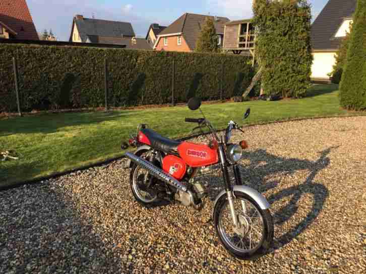 Simson S51 (4 Gang) Rot Enduro Auspuff und Lenker, läuft wie am ersten Tag