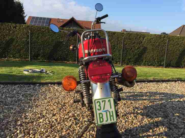 Simson S51 (4 Gang) Rot Enduro Auspuff und Lenker, läuft wie am ersten Tag