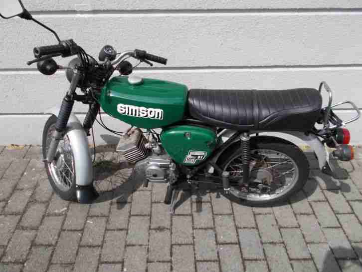 Simson S51 B2-4 Gang Electronic, Billard Grün, BJ: 88;