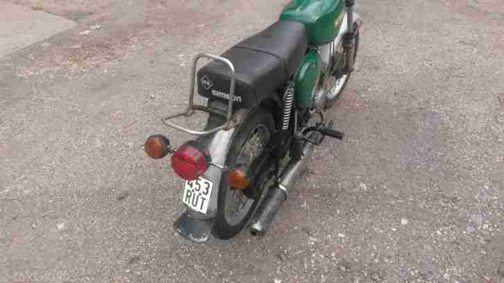 Simson S51 B2 original Papiere+Motor unverbastelt Billiard Grün.
