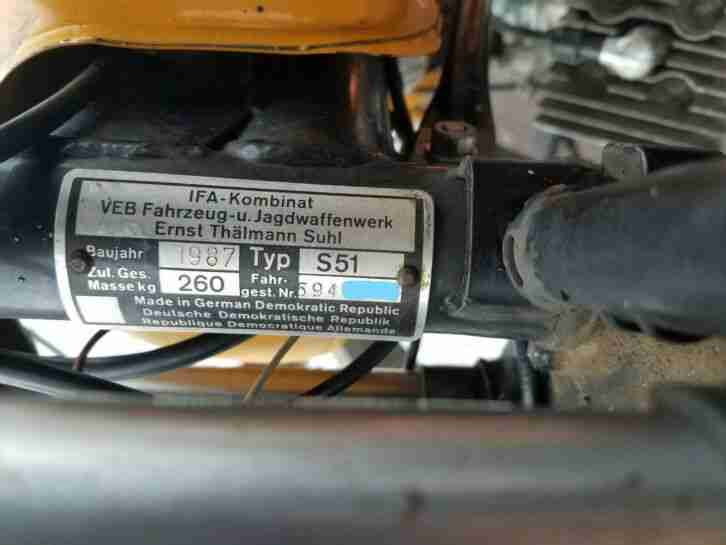 Simson S51 E4 Seltene E4 Ausführung