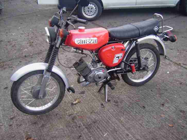 Simson S51 Elektronik Moped Mokick 50ccm mit 4 Gang Motor mit Betriebserlaubnis