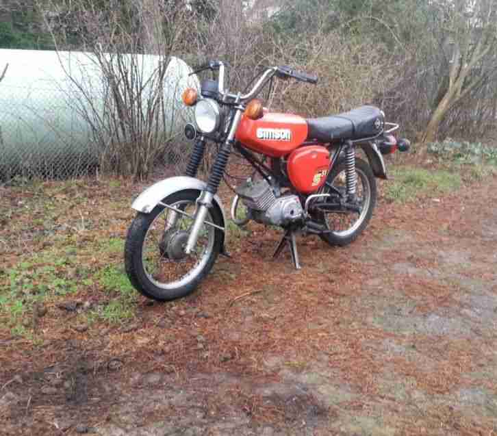 Simson S51 Enduro Bj.89 mit DDR Papieren und Schlüsseln