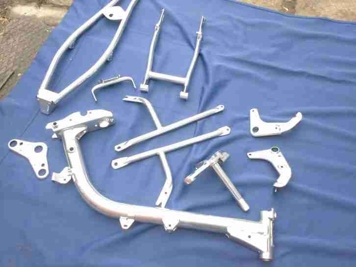 Simson S51 Rahmen komplett Neu generation Spiegelchrom Pulverlack