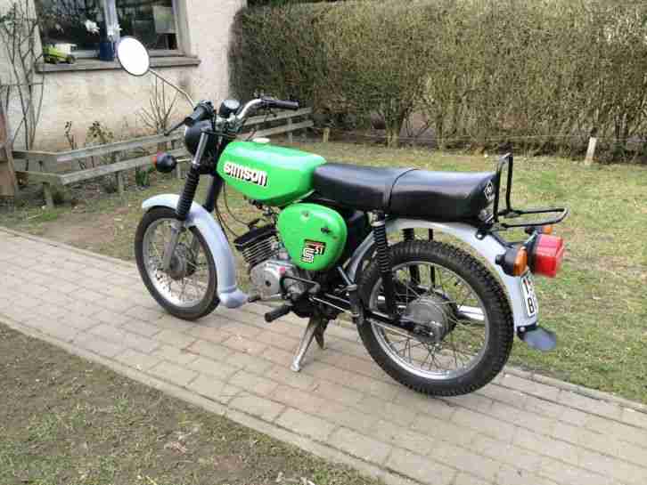 Simson S51 S 51 Bj. 89Moped Originalzustand Electronic S 70 12Volt