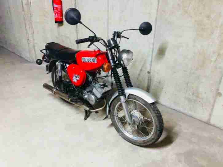 Simson S51 S 51 rot Bj 87 Oldtimer 50ccm 60 kmh dt Versicherung
