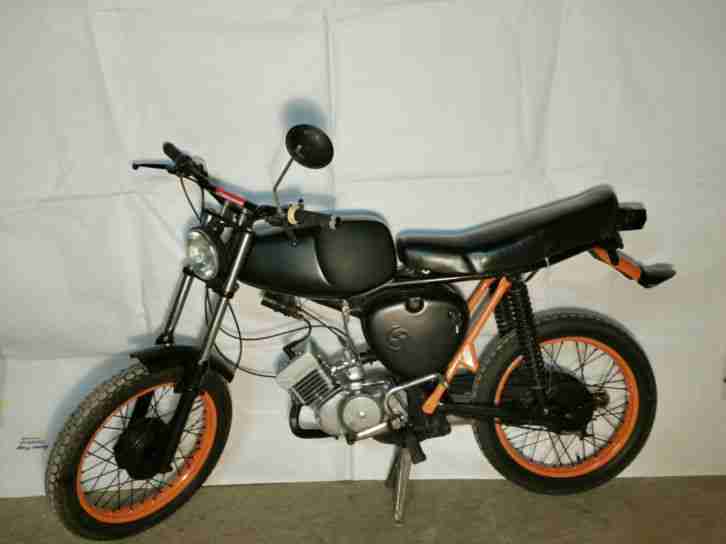 Simson S51 in TOP ZUSTAND! ( Mofa/Mokick/Moped, schwarz/orange )
