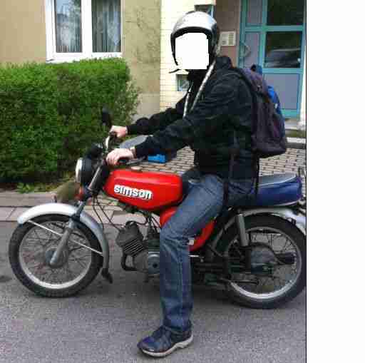 Simson S51 rot 4 Gang elektronik