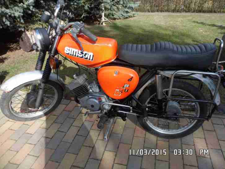 Simson S51B /Garagenfund / Unverbastelter Originalzustand / Motor läuft