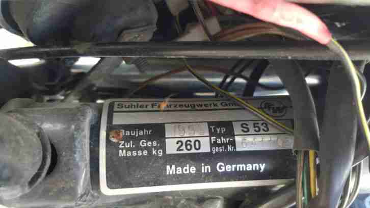 Simson S53 / Baujahr 1993 / 4Gang / 70ccm ca. 90-100 km/h / SR50 Gabel uvm.
