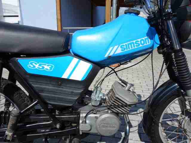 Simson S53 Bj.1991 Originalzustand mit Papieren nur 5895 km Topcase top !!