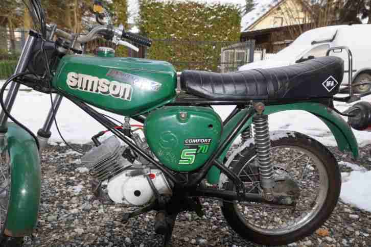 Simson S70 Comfort Marzocchi Scheibenbremse 105ccm Motor Rennzündung Tuning
