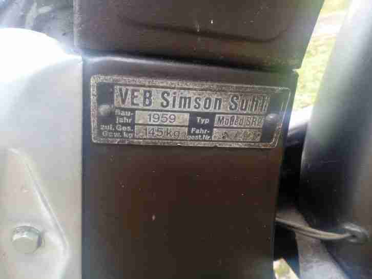 Simson SR2 Bj.1959