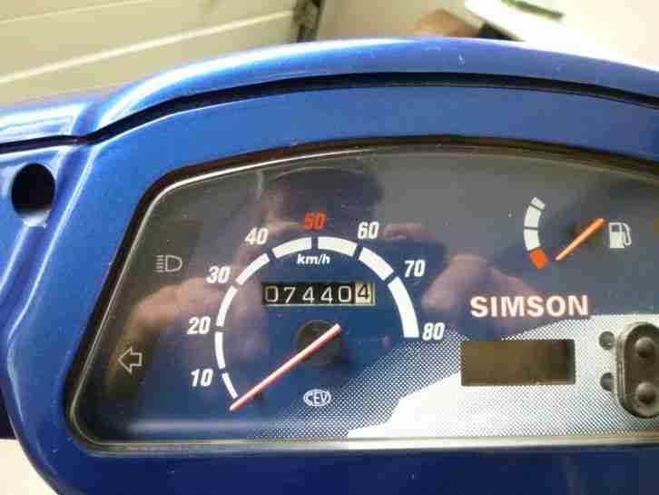 Simson SRA50 nur 7440km m. Scheibenbremse SB SRA 50 Star Nachwende blaumetallic