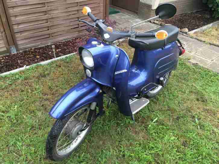 Simson Schwalbe KR 51/2 L Luxusmodell Blau Metallic 1980 4 Gang DDR