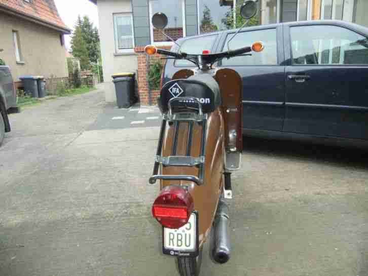 Simson Schwalbe KR 51/2 , im Originalzustand fahrbereit in Biberbraun