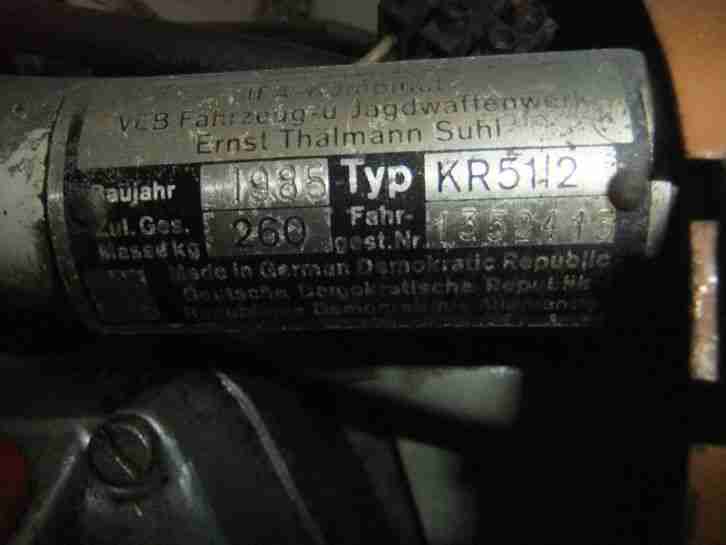 Simson Schwalbe KR 51/2 , im Originalzustand fahrbereit in Biberbraun