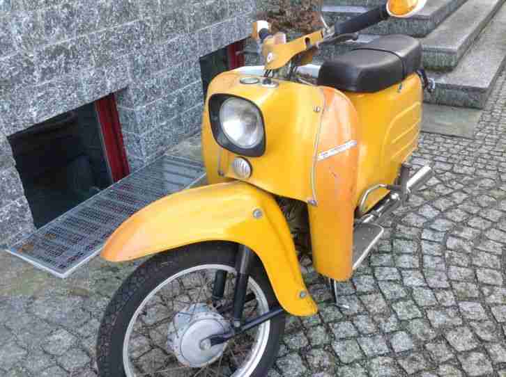 Simson Schwalbe KR Moped gelb Erstzulassung 1978 51/1K + diverse Ersatzteile!!!