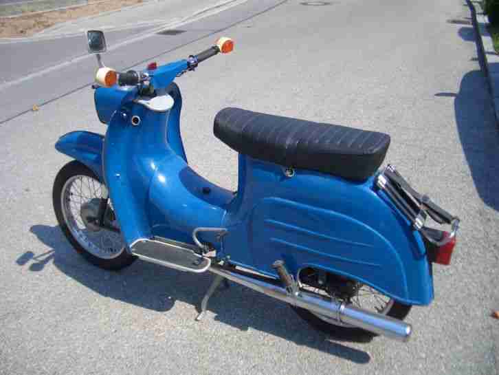 Simson Schwalbe KR51/1 blau, Baujahr 1978, Fahrzeug defekt, nicht fahrbereit