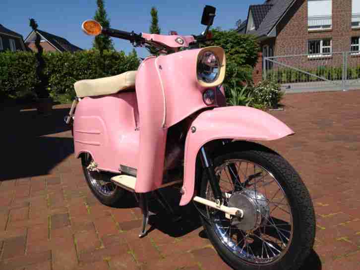 Simson Schwalbe KR51/1 komplett neu restauriert in Rosa TOP!!!!! VAPE 12V 1968