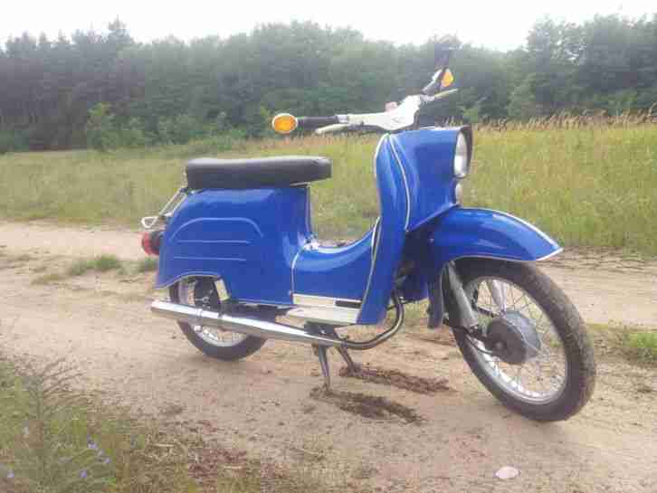 Simson Schwalbe KR51 2L regenerierter 4 Gang Motor, Papiere & neuer Lack
