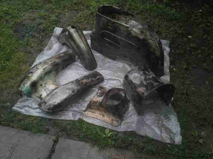 Simson Schwalbe KR51 lRAT Style verkleidung nur karlack pulverbeschichtet defekt