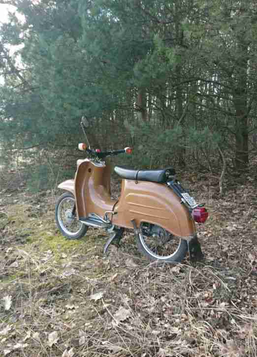 Simson Schwalbe Kr51/2 in Biberbraun 4 Gang und Orginal Papieren