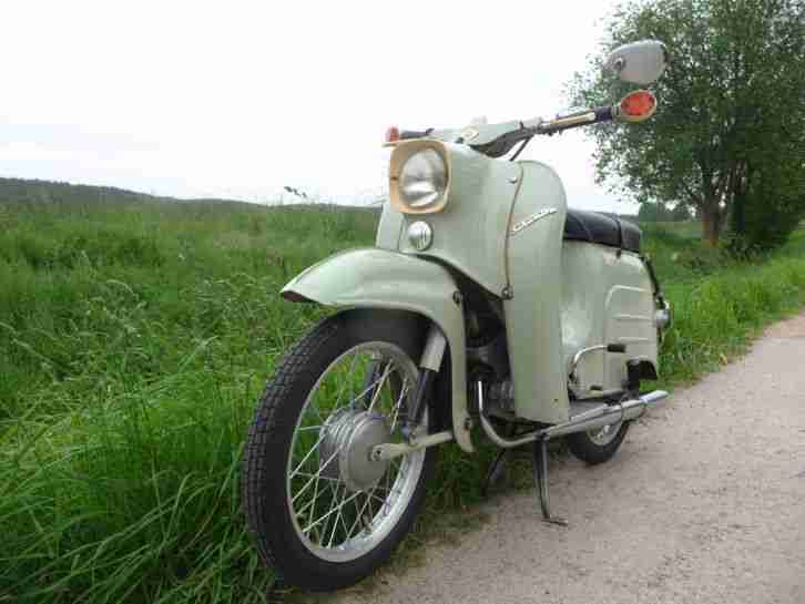 Simson Schwalbe mit original Papieren Kaufvertrag läuft, prima Motor, Patina DDR