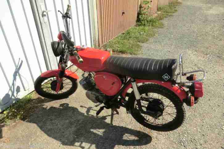 Simson s50 B1 Bj. 1979 rot Enduroauspuff Crosslenker Originalpaiere fährt gut