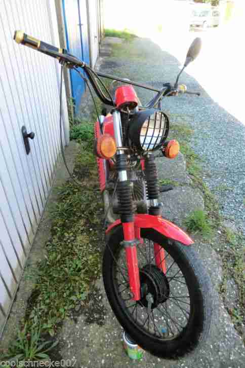 Simson s50 B1 Bj. 1979 rot Enduroauspuff Crosslenker Originalpaiere fährt gut