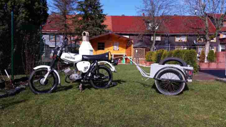 Simson s51 mit Anhänger